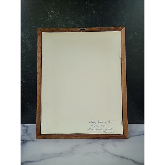 Waukesha WI Needlepoint Framed Art 1992 - Picture 8 of 10